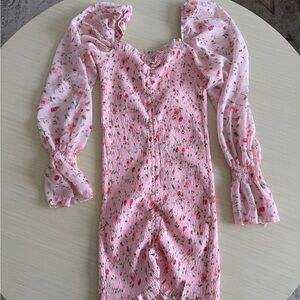 Princess Polly Pink Floral Dress US 4